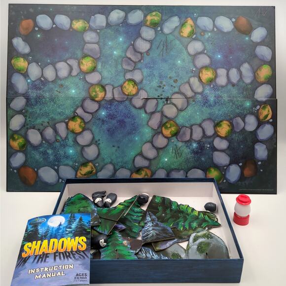 ThinkFun Shadows in The Forest Play in The Dark Strategy Game Complete - Picture 3 of 3